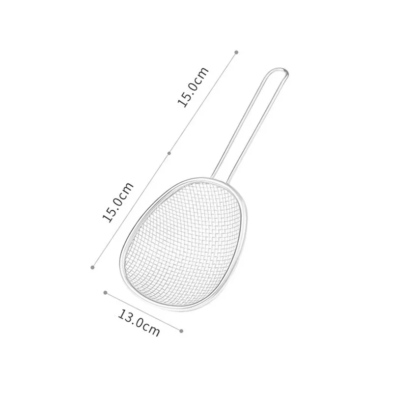 Stainless Steel Grids Skimmer Multifunctional Anti-slip Soup Oil Residue Filter Extra Large Drain Spoon Kitchen Cooking Tools