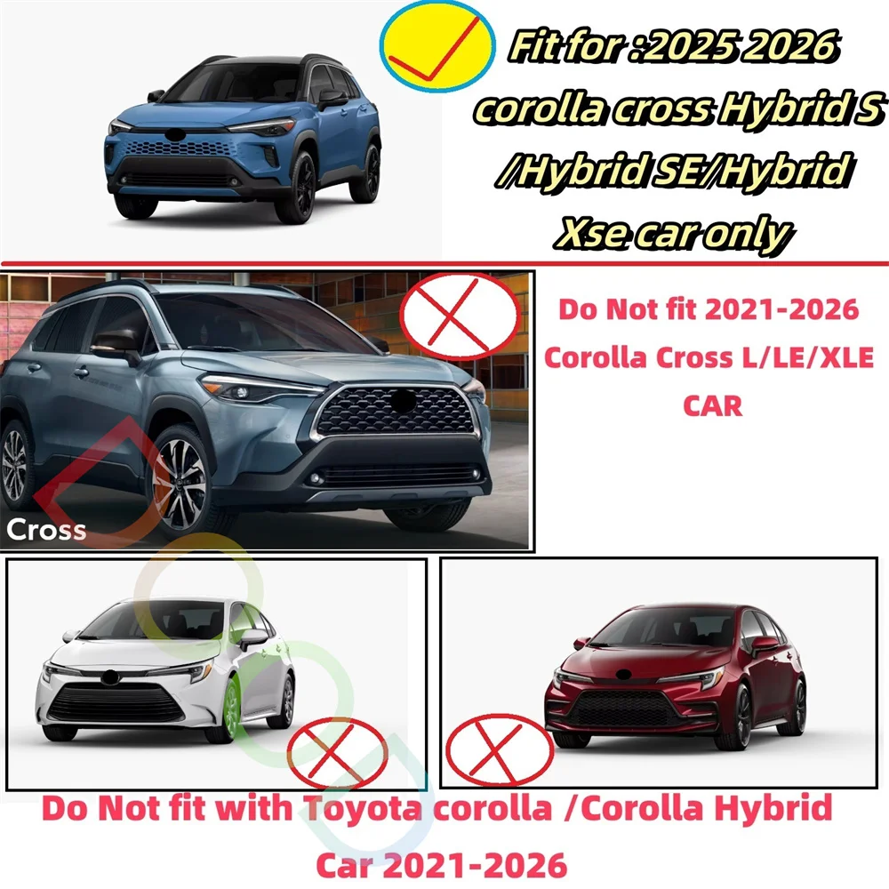 2021-2026 토요타 코롤라 크로스 하이브리드 SE XSE용 자동 안개등, 안개등 램프 액세서리