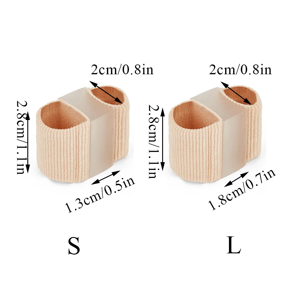 Toe Separators Toe Corrector Toe Spreader Finger Toe Separator Toe Straightener Gel Pad Elastic Reusable Bunion Corrector For Women Foot Care 1pcs