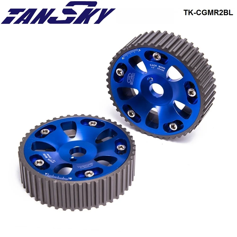 For Toyota Celica/MR2/3S-GTE Upgrade Adjustable jdm 2Pcs Aluminium Camshaft Cam Gear Blue TK-CGMR2BL