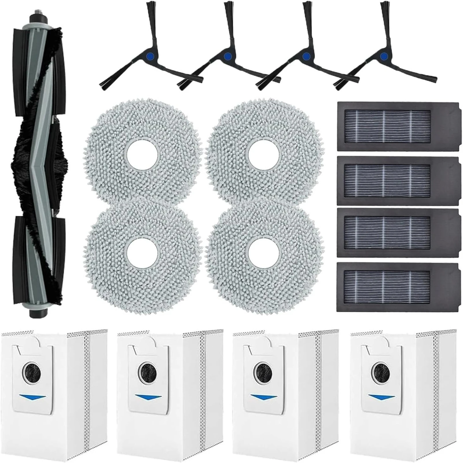 

17 шт./набор, набор аксессуаров для робота-пылесоса Ecovacs Deebot X2 / X2 Pro