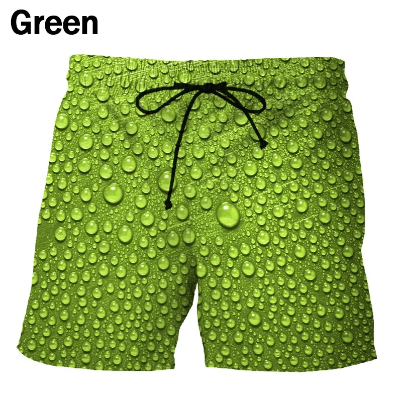 Summer Fashion Personality Water Drop 3d Shorts Casual Comfortable Beach Shorts
