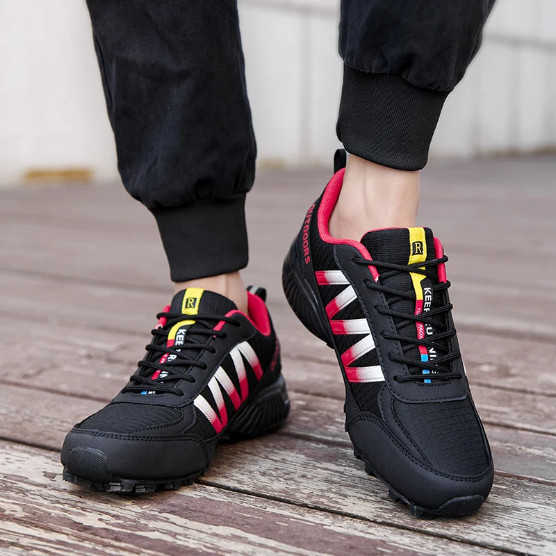 Women Cycling Shoes New Outdoor Non-Slip Wear-Resistant Hiking Training Shoes MTB Cross-Country Cycling Sports Shoes Unisex 4