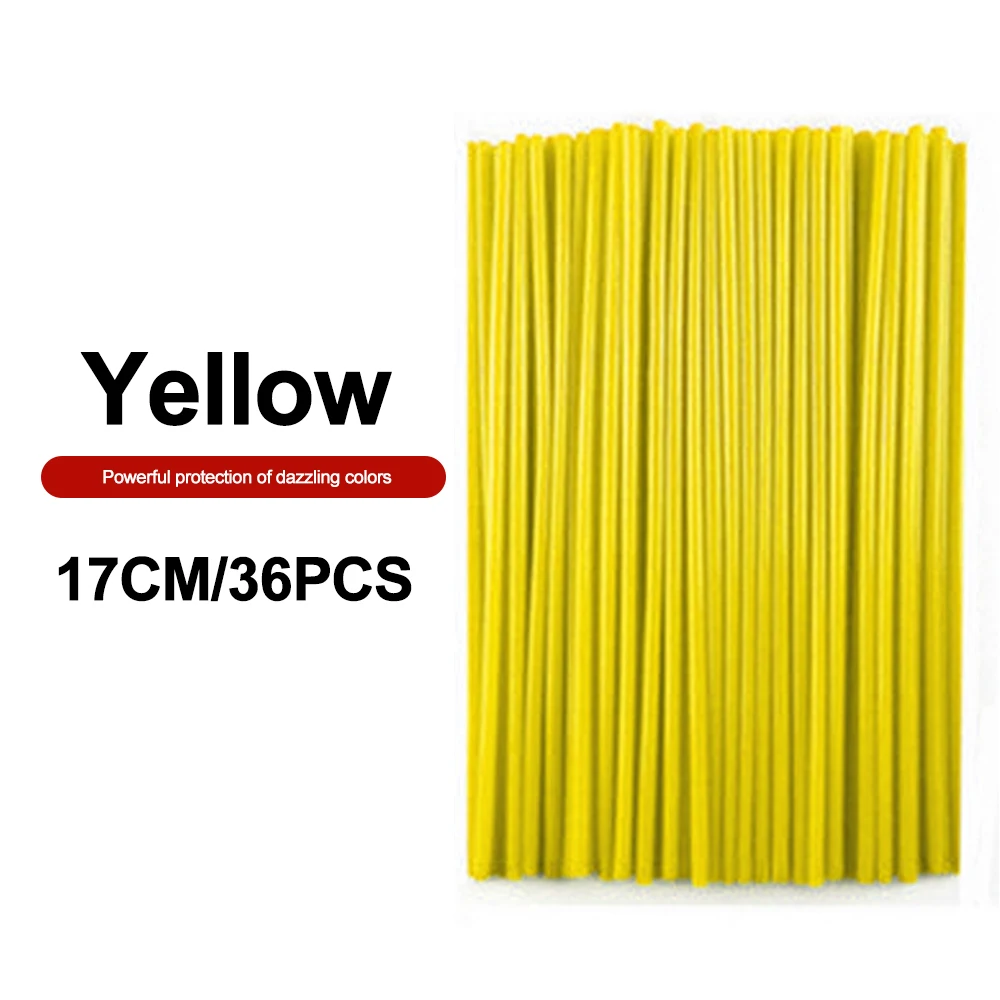 17cm 36pcs Yellow