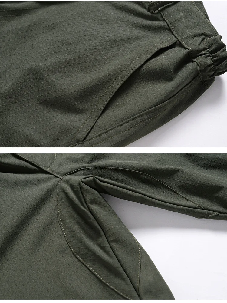 Herren Camouflage Anzug Set Frühling Herbst Militärische Ausbildung Tragen Outdoor Arbeitskleidung Atmungsaktive Mesh Kampf Arbeit Schutz Taktische – Detail 13