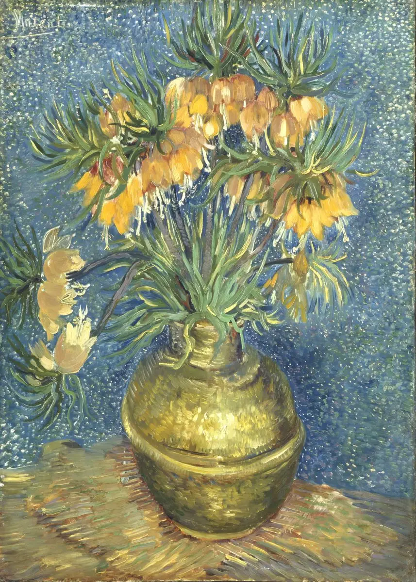 Impressionist Vincent Van Gogh Sunflowers Canvas Painting - Abstract Floral Wall Art Decor