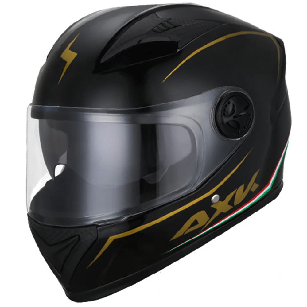 

Men's Motorcycle Helmet Motorcycle Helmets Double Visor Anti-fog Lenses Black Face Full Helmet Racing Motorcycle Helmet Women