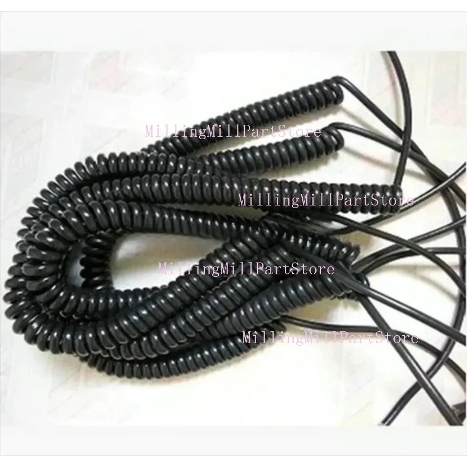 1pc 12 15 16 17 18 19 21 Cores Spring Spiral Cable Coiled Cable for CNC Handheld Encoder Manual Pulse Generator MPG