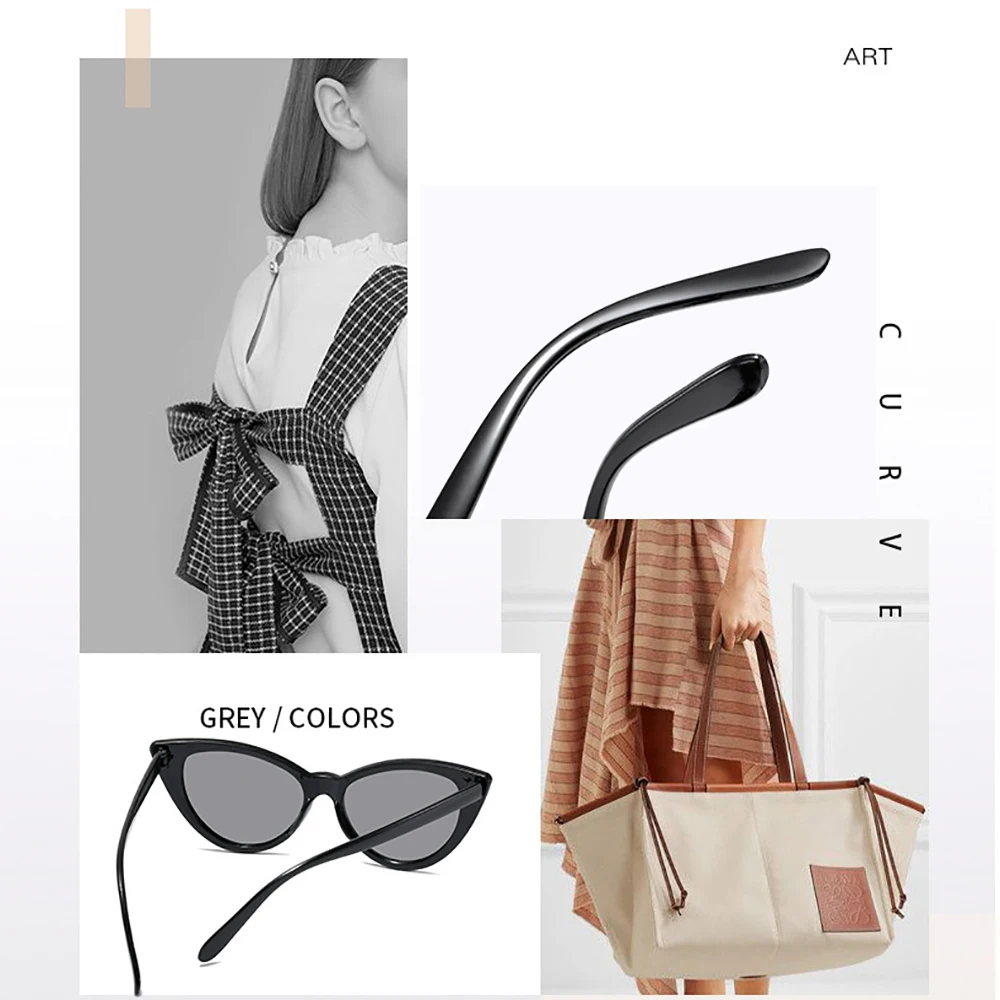 New Cat Eye Sunglasses Women Men Trendy Brand Designer Sun Glasses Fashion UV400 Shades Outdoor Driving Cycling Goggles Eyewear