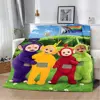 M-Meet The-Teletubbies Cartoon Logo Children Printed Blanket Picnic Blankets Warm Blanket Soft and Comfortable Blanket Home 4