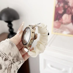 Elegant 18mm Dressy Printed Fabric Watch Band Bracelet for 20mm (Rou mobai)