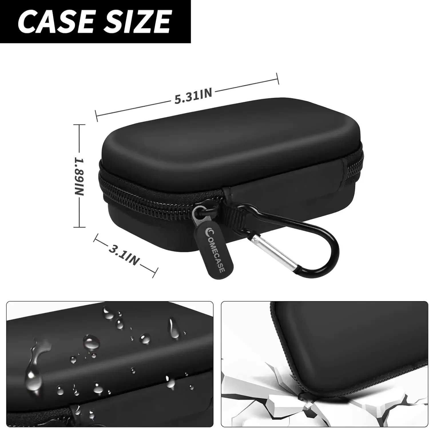 External Hard Drive Case Bag for SanDisk Extreme Portable SSD 1TB 2TB 4TB 500GB 2 SSD (Box Only)