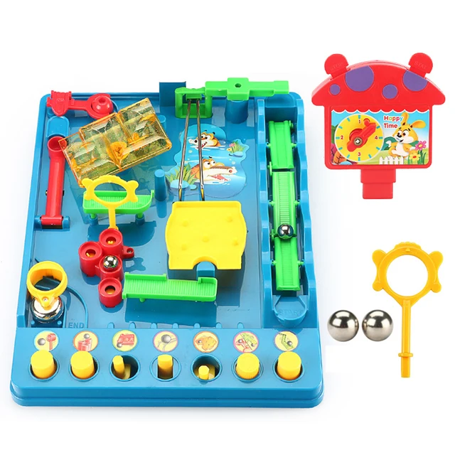 Track Sliding Ball Adventure Toys Set Children's Puzzle Competitive Parent-child Interactive Hand-brain Training Kid's Toys 3