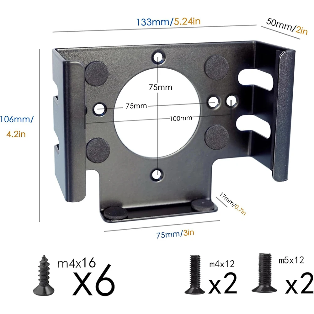 데스크 아래 장착형 금속 마운트 홀더 브래킷 모니터 마운트 홀더 액세서리 (맥..