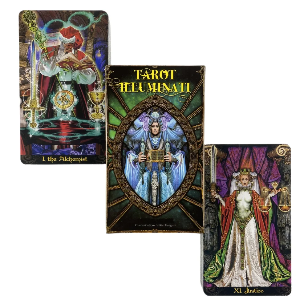 

Tarot Illuminati Deck Full English Guidebook Read Fate Family Party Board Game Playing Oracle Cards