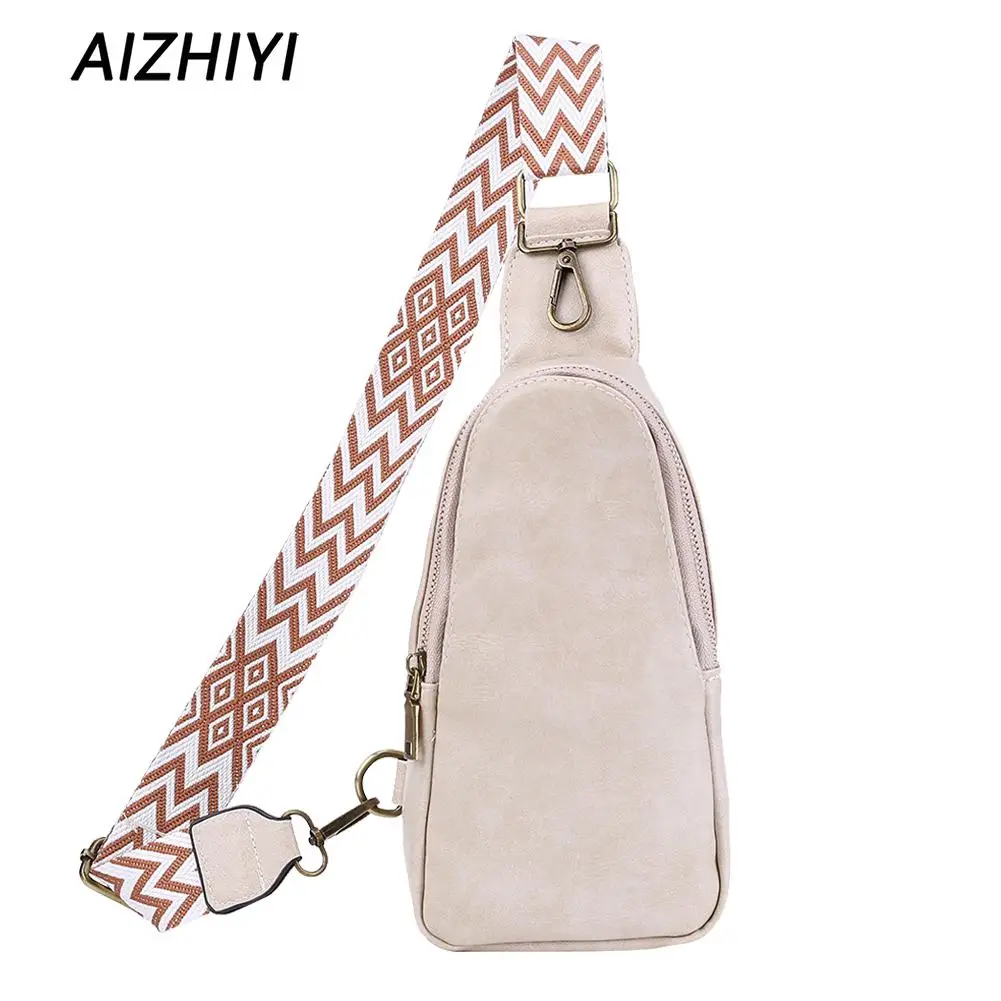 Vintage Chest Bag for Women Banana Bag Female Fanny Pack