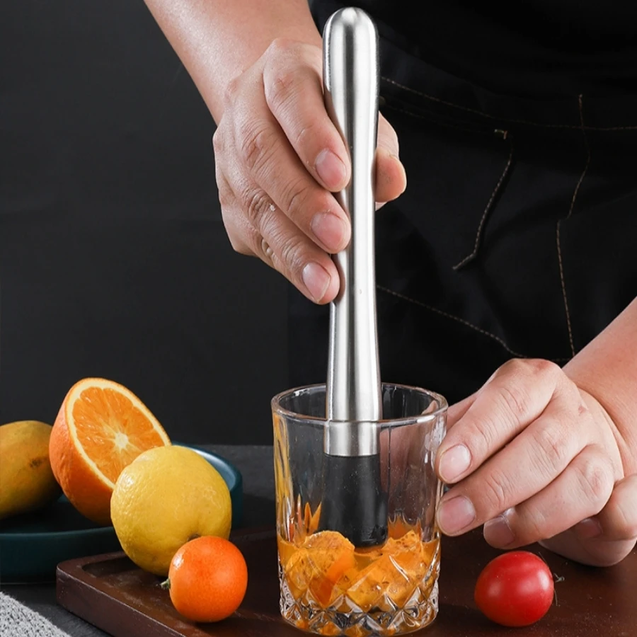 Bar Tools Bar Cocktail Shaker Mojito Mint Muddler Stainless Steel Wine Mixer