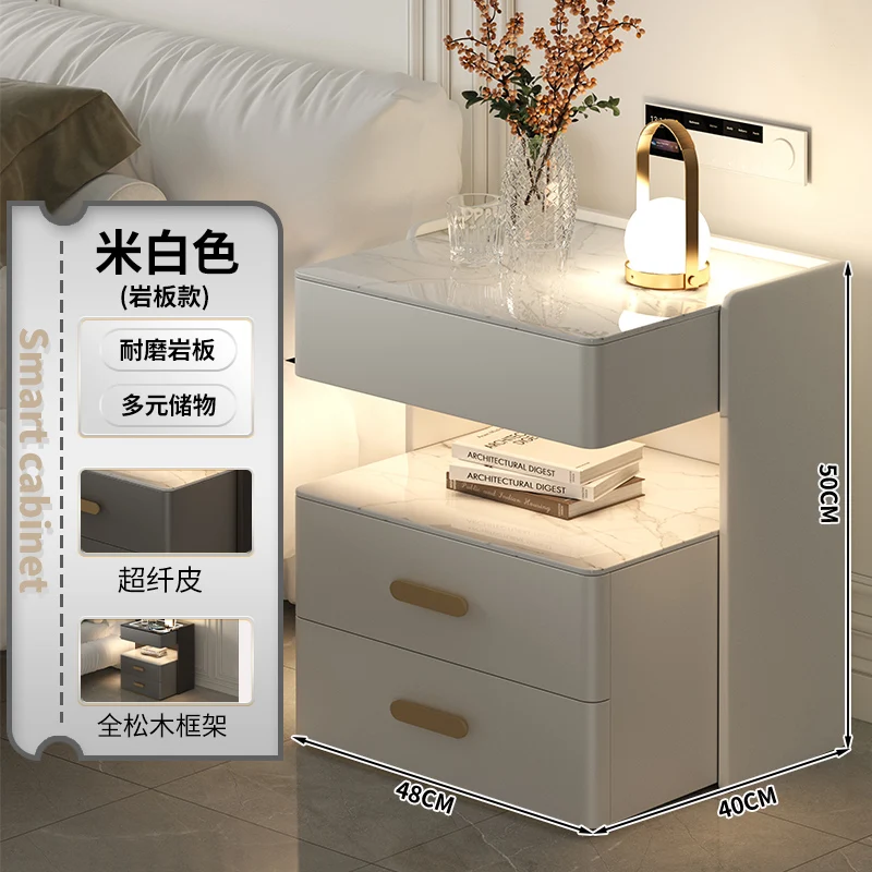 스마트 블루투스 침대 테이블, 고급 보조 품질 모빌 침대 옆 캐비닛 보관, Muebles 파라 기숙사 침실 가구