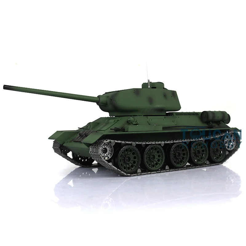 1/16 HENG LONG 7.0 업그레이드 메탈 소련 T34-85 FPV RC 탱크 3909 360 °   터렛 트랙 휠 기어박스 원격 조종 자동차 TH17769