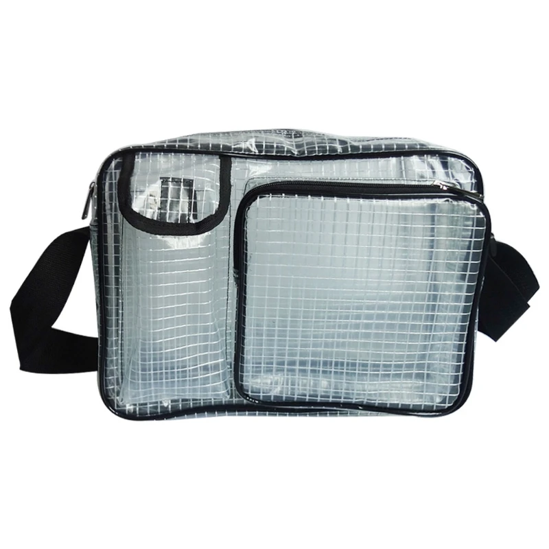

Anti-Static Clear PVC Bag Cleanroom Engineer Tool Bag Crossbody for Put Computer Tools Working in Cleanroom