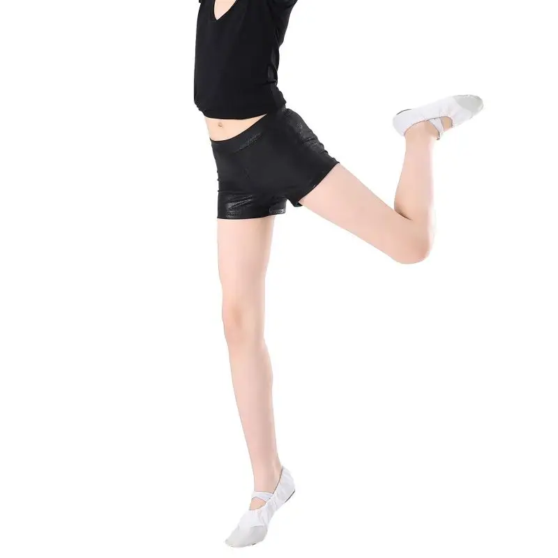 kids shorts kids trousers girls dance shorts pants high stretch for dance training fitness sports