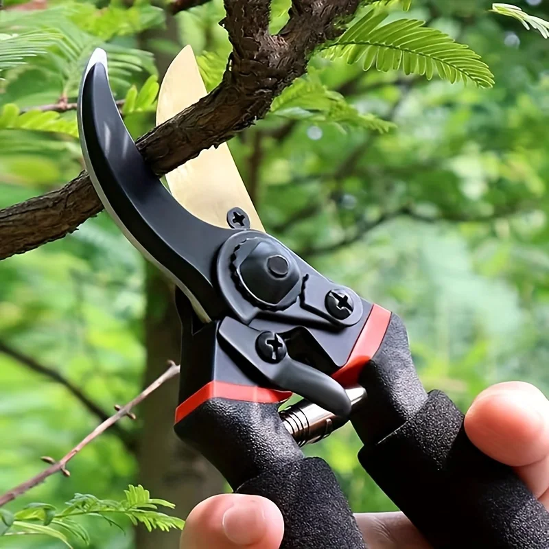 8.5" Professional Titanium Bypass Pruning Shears (T13)- Super Sharp Premium Garden Shears, Pruning Shears For Gardening, Garden