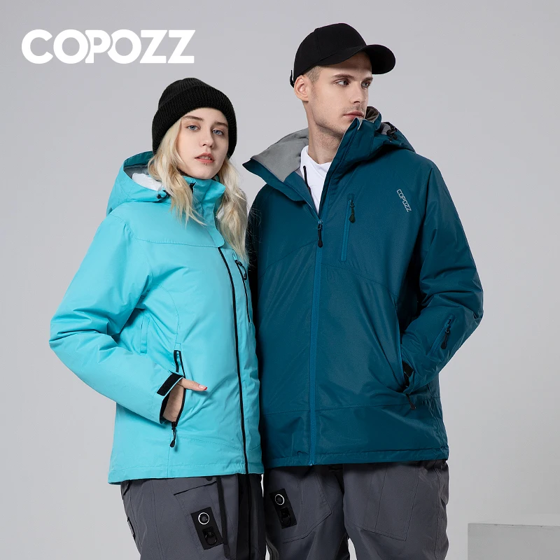 Veste de ski à capuche pour homme et femme, coupe-vent, imperméable, chaud, plein air, randonnée en montagne, camping, ski, hiver, 506