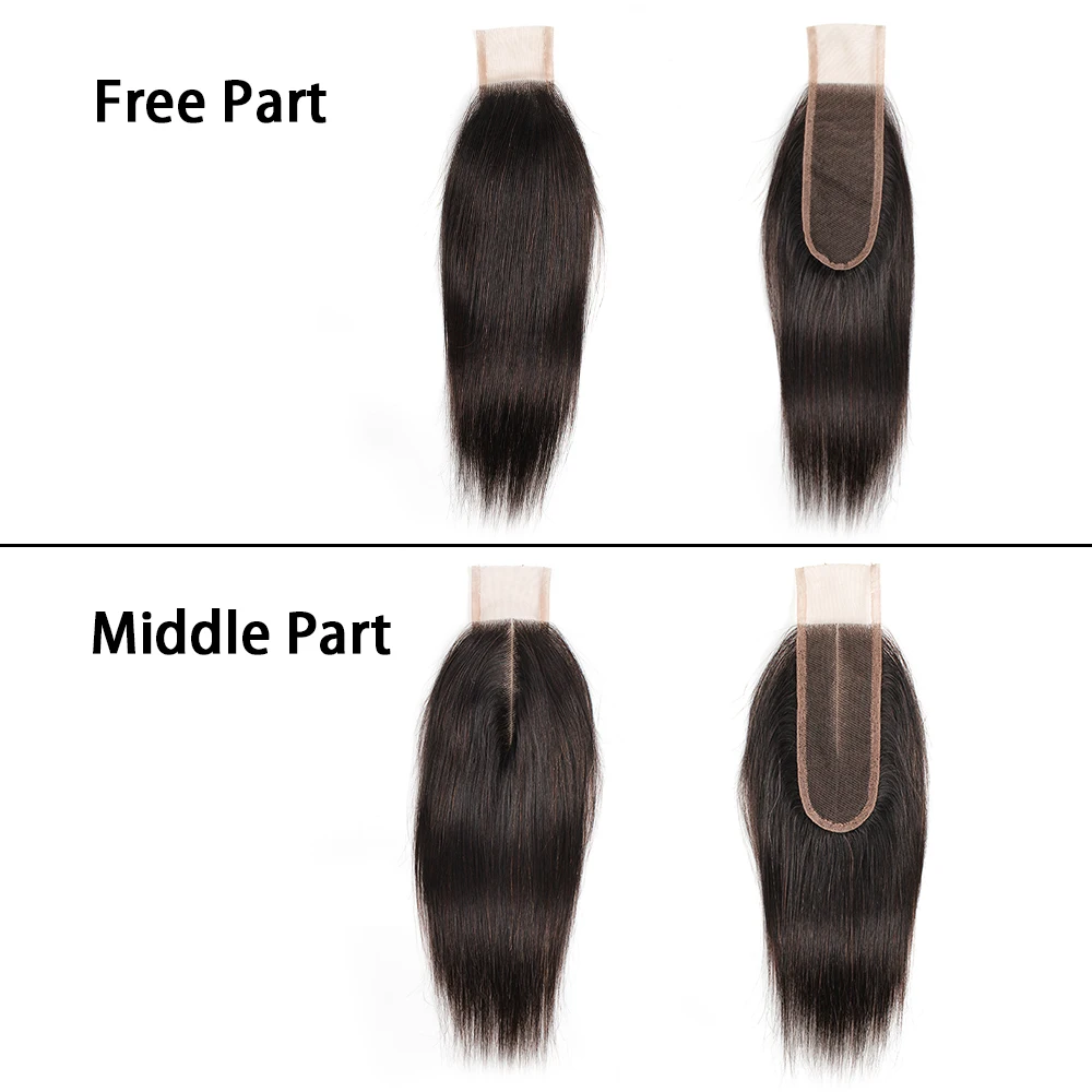Drto 2x6 Chiusura Del Merletto Dell'onda Del Corpo 2*6 Chiusure Remy Capelli Umani Indiani Trasparente 150% Densà Profondo Parte Centrale Lacci