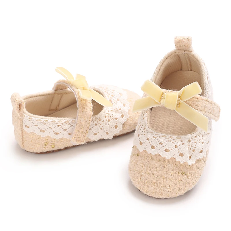 0-18Months Baby Shoes Cute Princess Shoes Indoor Soft Soled Non-slip Todder Cute Fashion Simple And Generous Baby
