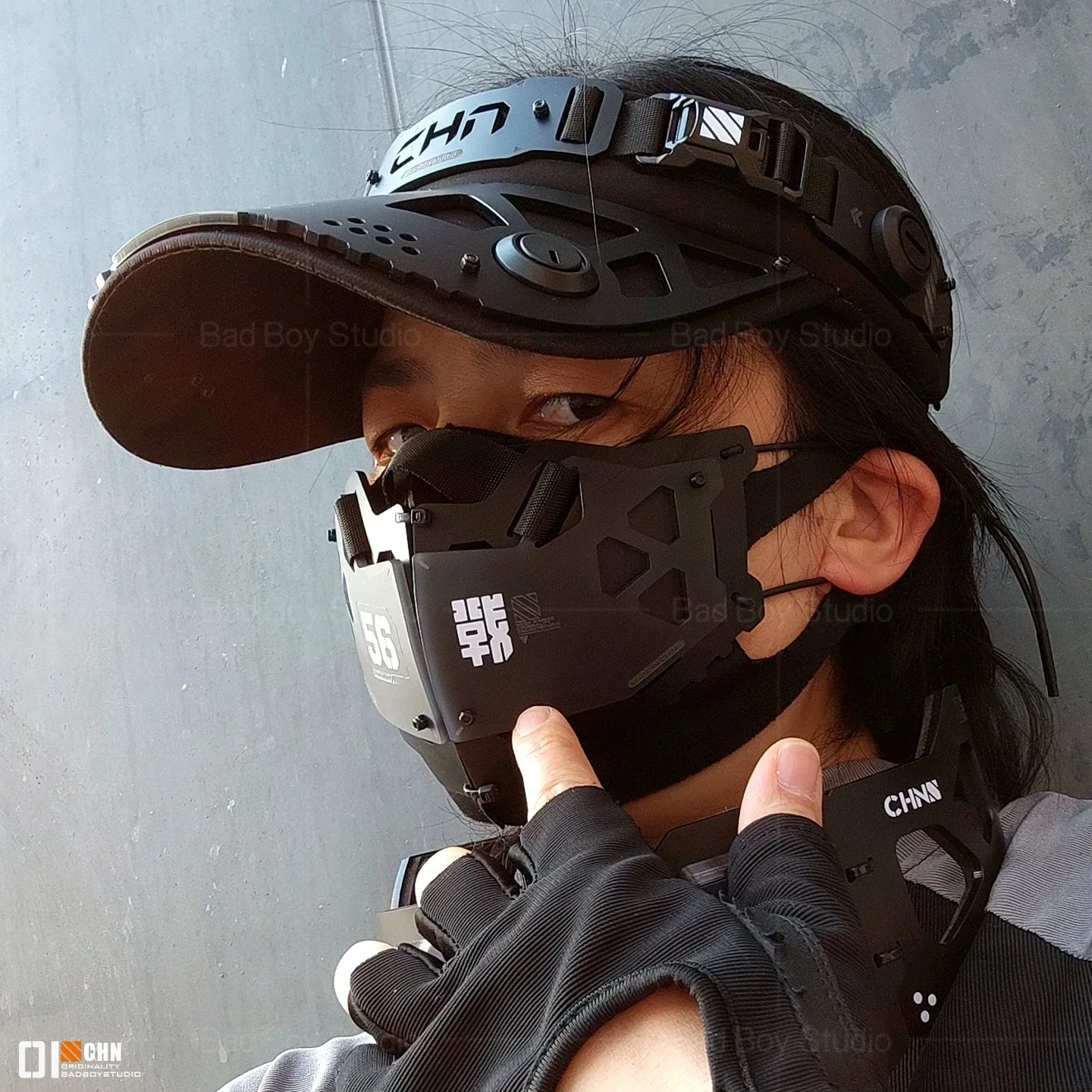 Multifunction Tactical Hip Hop Punk Face Mask Man Woman Mechanical Mecha Style Mask Halloween Cosplay Props