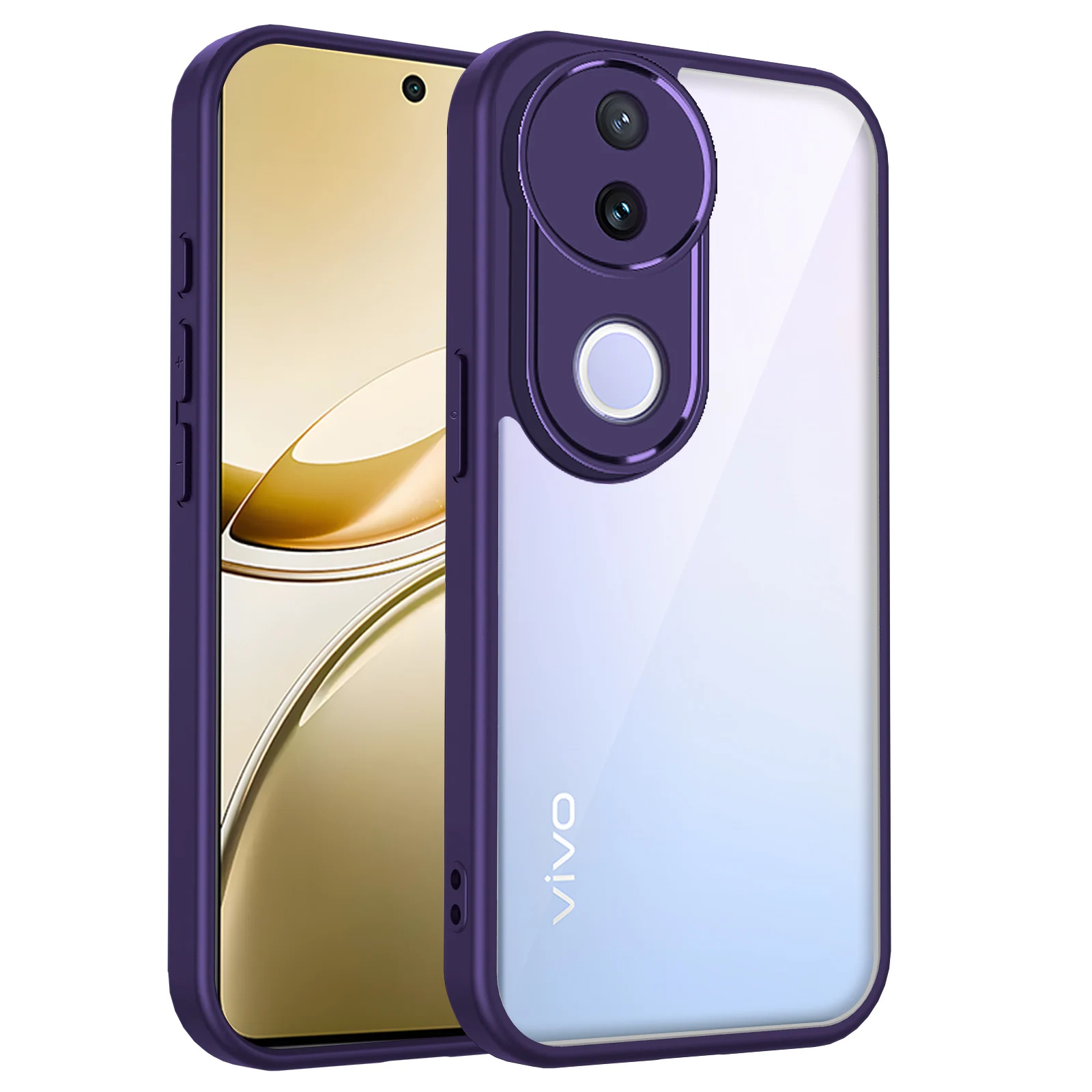 Enhanced Shockproof Silicone Bumper Clear Matte Back Phone Case with Air Cushion Technology