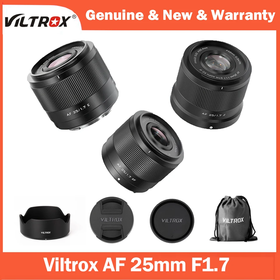 NEW Viltrox 25mm F1.7 Air Auto Focus APS-C Prime Lens for Fuji xm5