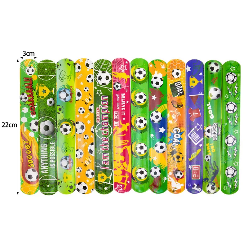12/24 stücke Fußball Clap Kreis Welt Dekoration Fußball Armband Kinder Fußball Sport Thema Geburtstag Party Favor Supplies – Detail 3