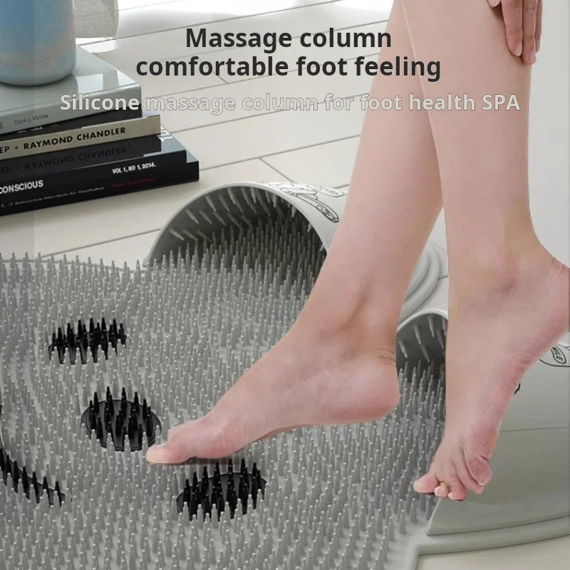 Bathroom Anti Slip Mat Bath Foot Massager Exfoliating Shower Foot Pad Rabbit Silicone Massage Pad