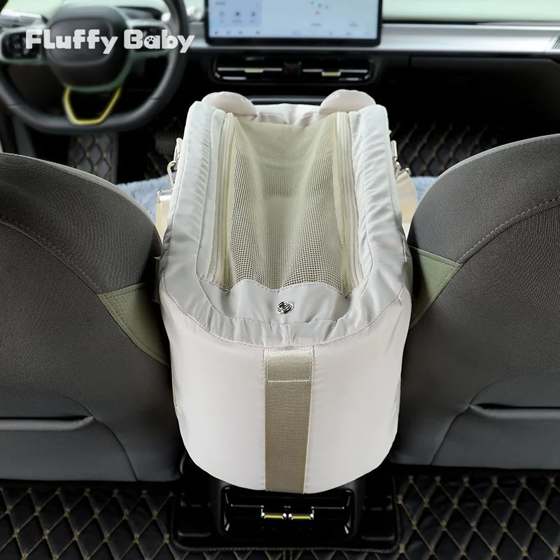 Dog Car Seat Dog Booster Car Seat Cat Carrier Bag Central Carrier for Small Dogs Cats Safety Travel Bag Accessories
