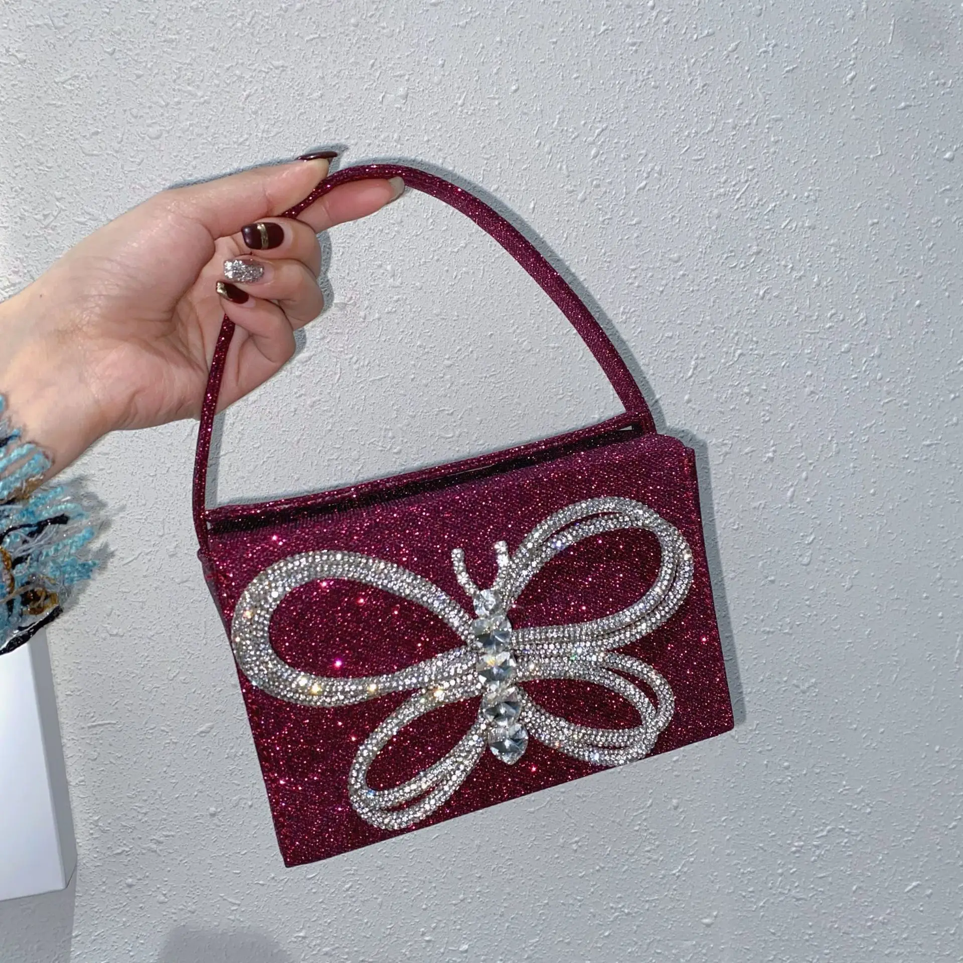 Ladies Glitter Bling Evening Clutches Bags Party Prom Handbags Wedding Rhinestone  Purses - China Women Bag and Rhinestone Bag price | Made-in-China.com