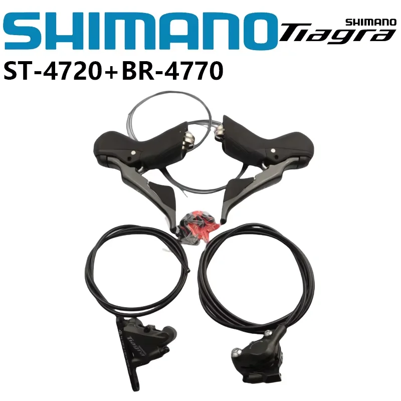 シマノtiagra 4720 + 4770油圧ディスクブレーキ2x10sデュアル