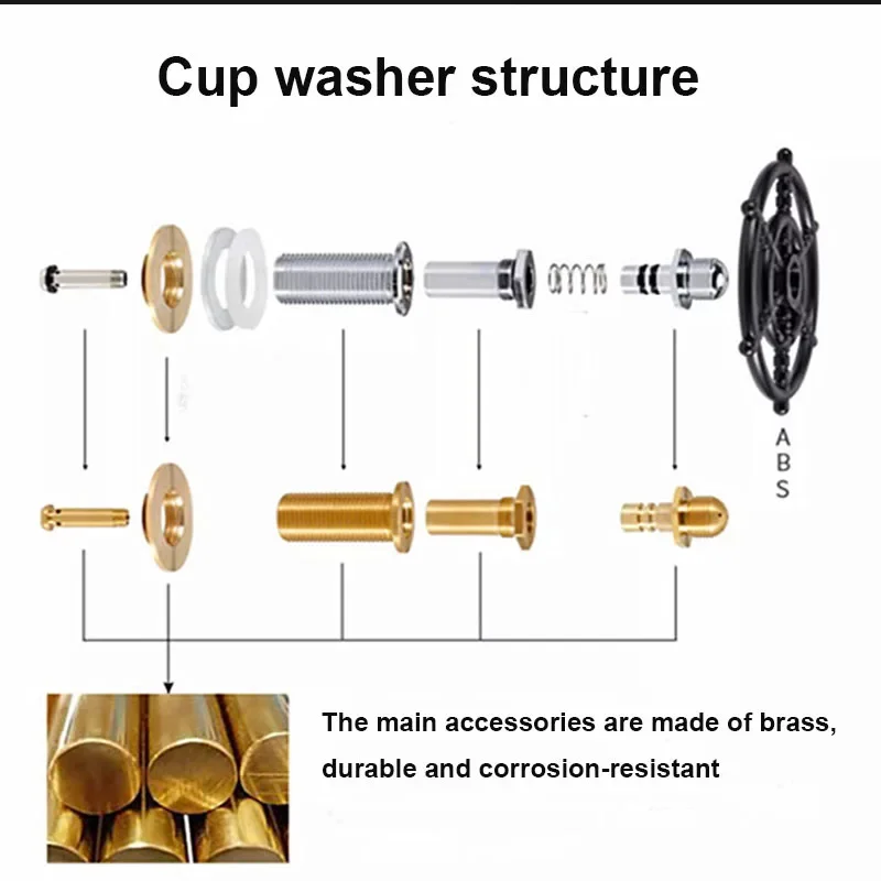 Deluxe High-Pressure Glass Rinser