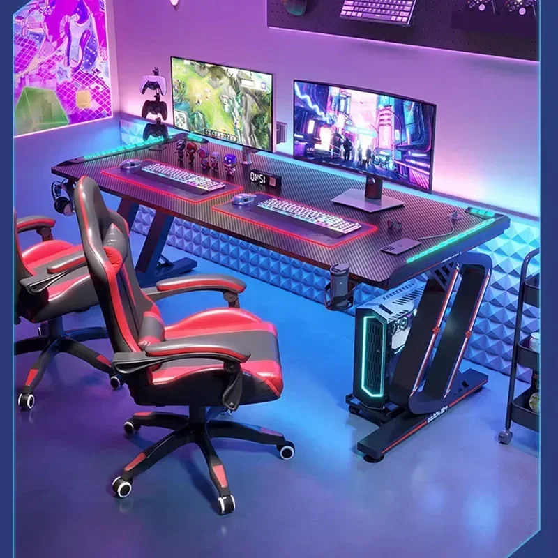 Gaming Setup Accessories Pc Cabinet Monitor Shelf Bureau De Travail Motion Desk Standing Adjustable Height Simple Computer Desks