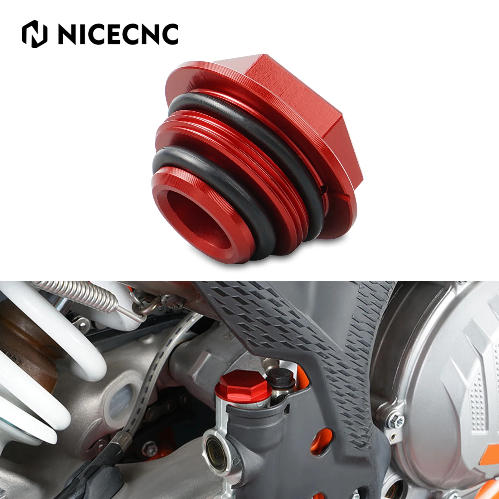 

NICECNC Motorcycle Rear Brake Reservoir Cover Cap Plug For GASGAS GAS GAS EX MC 125 150 200 250 300 250F 350F 450F F 2021 2022