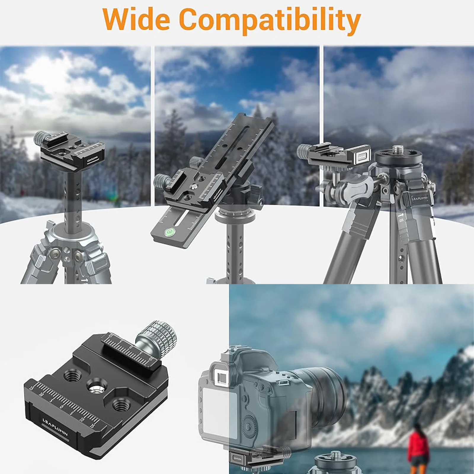 Camera Clamp Universal Aluminium Arca Swiss Type Quick Release Plate for DJI Ronin S Tripod Ball Head Camera Monitors