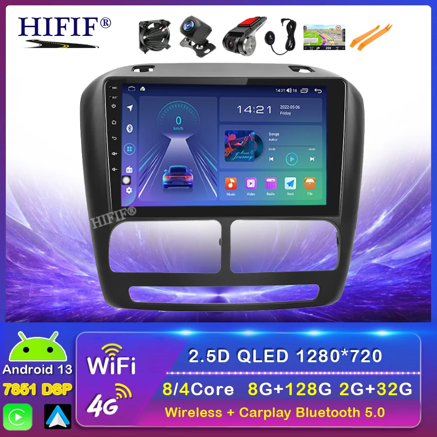 Autoradio Android 2 Din Per Fiat Doblo 2010-2015/Combo 2011-2018 Carplay Lettore Multimediale Stereo Audio Autoradio