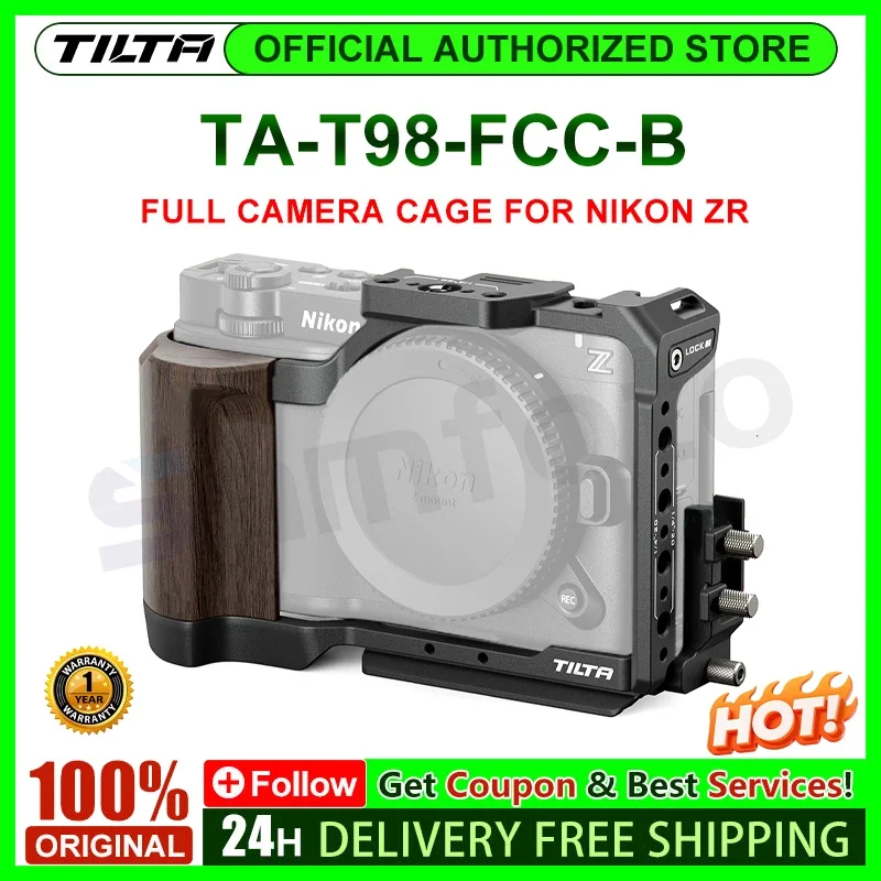 니콘 ZR 카메라용 TILTA TA-T98-FCC-B 풀 카메라 케이지, 확장 보호 케이지