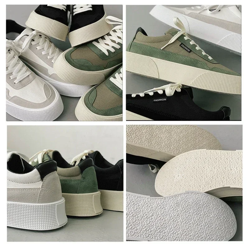 Men Sneakers Designer Men Shoes Trend Round Toe Skateboard Shoes Casual Walking Platform Men Vulcanized Footwear Tenis Masculino 4