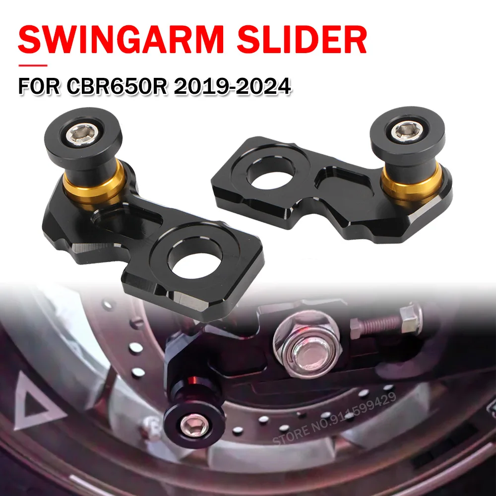 

Для Honda CB650R 2019 2020 2021 2022 2023 мотоциклетный блок регулировки оси вилки заднего колеса Катушки подставка ползунок цепь