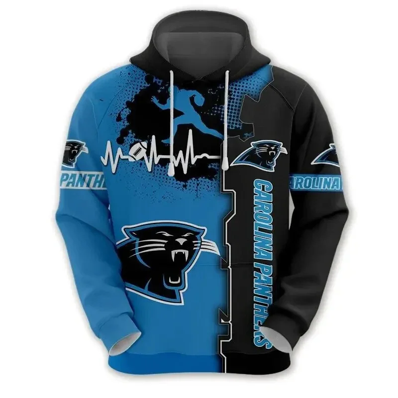 

2024 New Casual Rugby Team Uniform Jacket 3D Digital Printed Hoodie Sweatshirt Baseball Jersey Men Extra Large Sweatshirt Coats