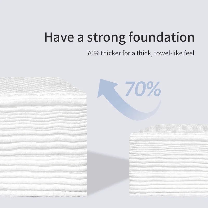 Extra Thick Disposable Facial Towels - Gentle and Absorbent Cotton Makeup Remover Wipes 4