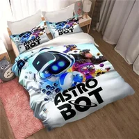 3D Game ASTRO BOT Cartoon 2pcs Bedding Sets Bed Set Duvet Cover Bed Comforte Set Bedding Set Luxury Birthday Gift For Boy 2