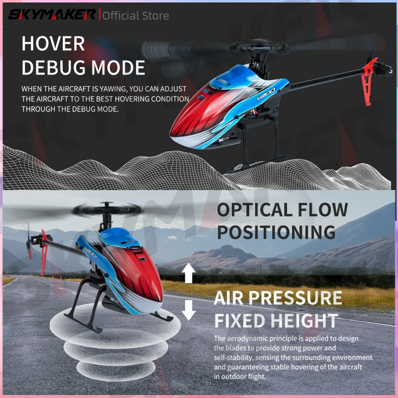 WLtoys RC Helicopters k200 K127 2.4Ghz 4CH 6-Aixs Gyroscope Fixed Height Single Blade Propellor Gyro Mini RC Toys For Kids Gift 4