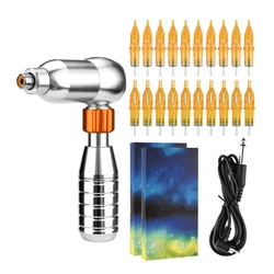Alloy Rotary Makeup Tattoo Pen Machine Motor Guns 20 Needles Tattoo Studio Gourd Rotary Machine RCA Cord for Body Permanent